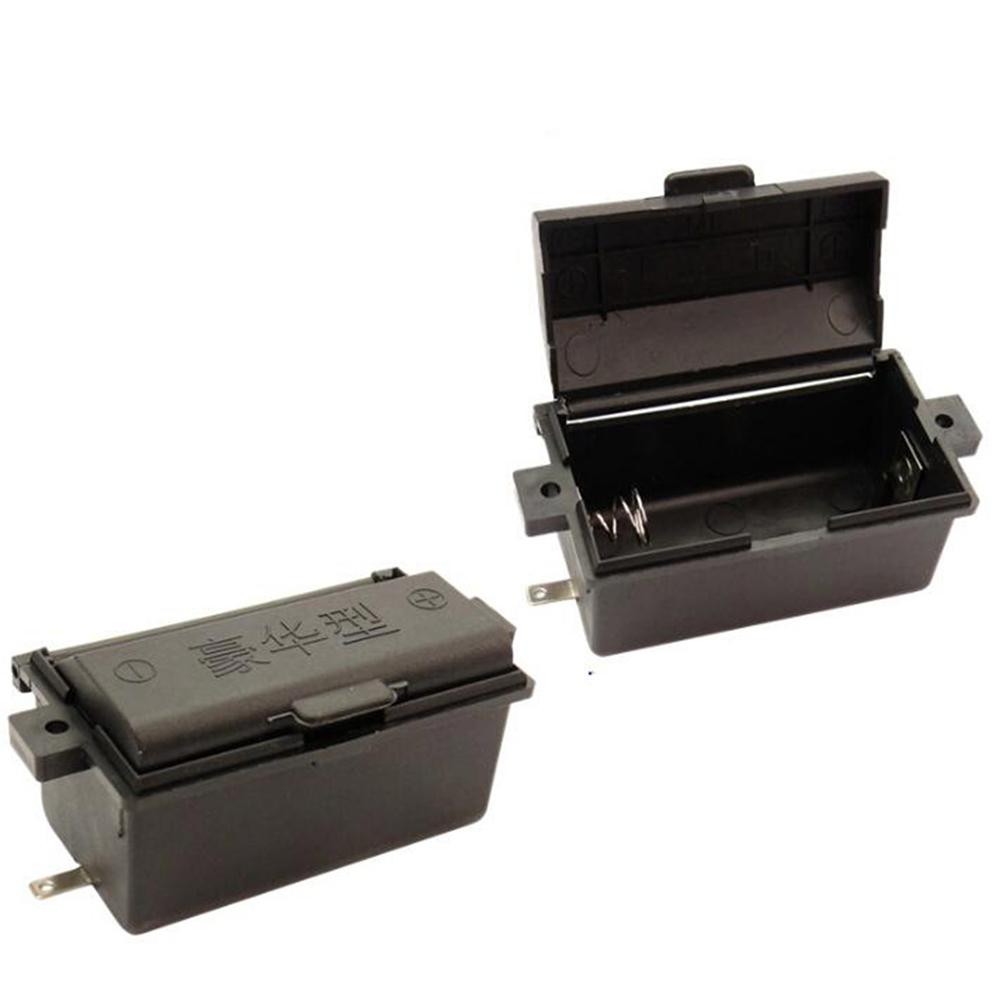 2PCS 1.5v No.1 Battery Box Replacement Black Plastic Battery Case Gas Stove Battery Compartments 71x 41x 38MM
