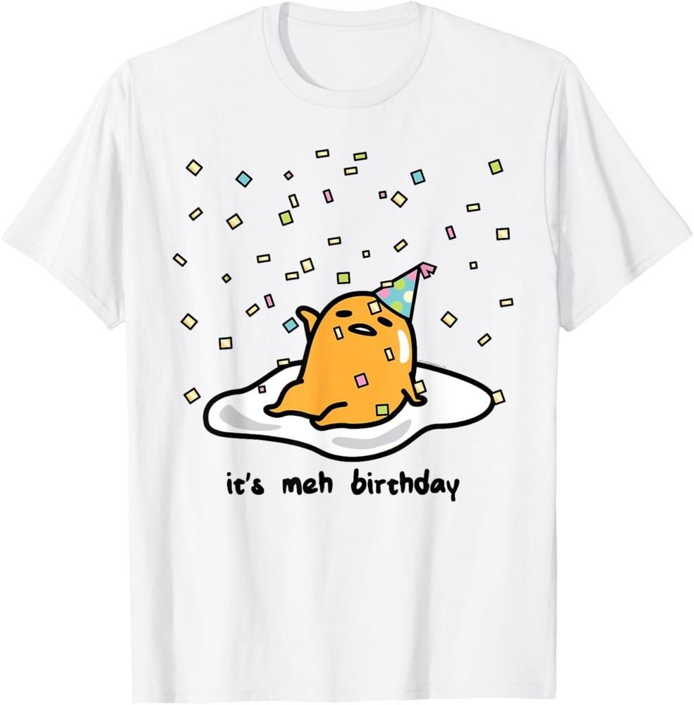 Gudetama the Lazy Egg It's Meh my Birthday Confetti Party T-Shirt