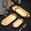 ZISIZ Golden Electroplated Serving Tray