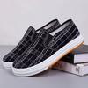 New female student checkered cloth shoes comfortable and lightweight casual shoes old Beijing cloth shoes women's canvas shoes