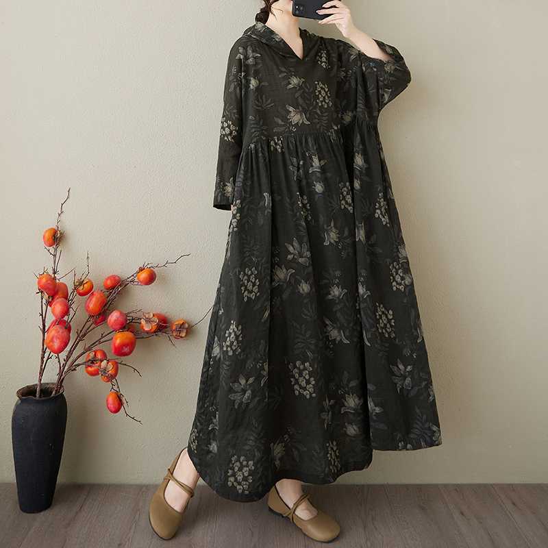 Summer Hooded Dress Plus Size