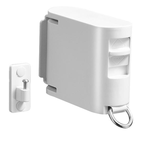 4.2M Wall Mount Retractable Clothesline 180 Degrees Rotatable Folding Invisible