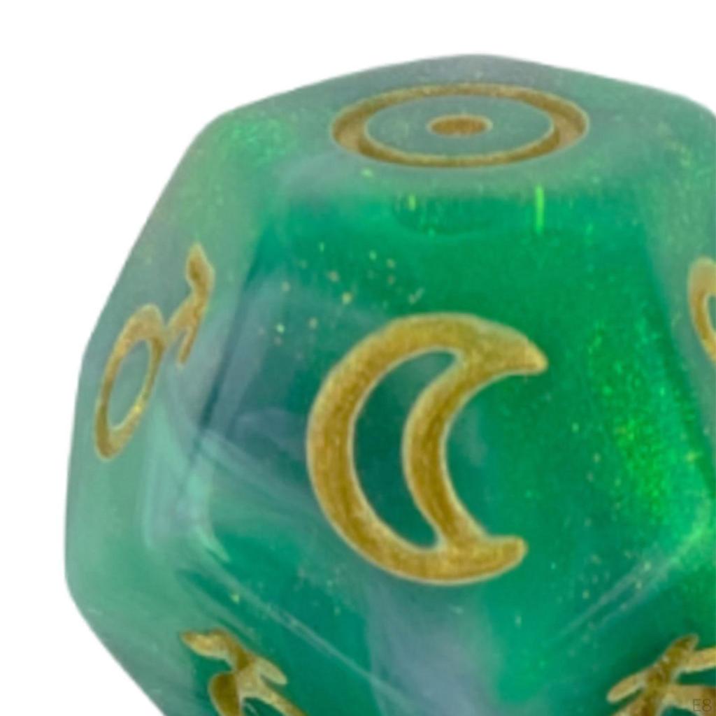 3 Pack of D12 Polyhedral Dice for Games And Learning