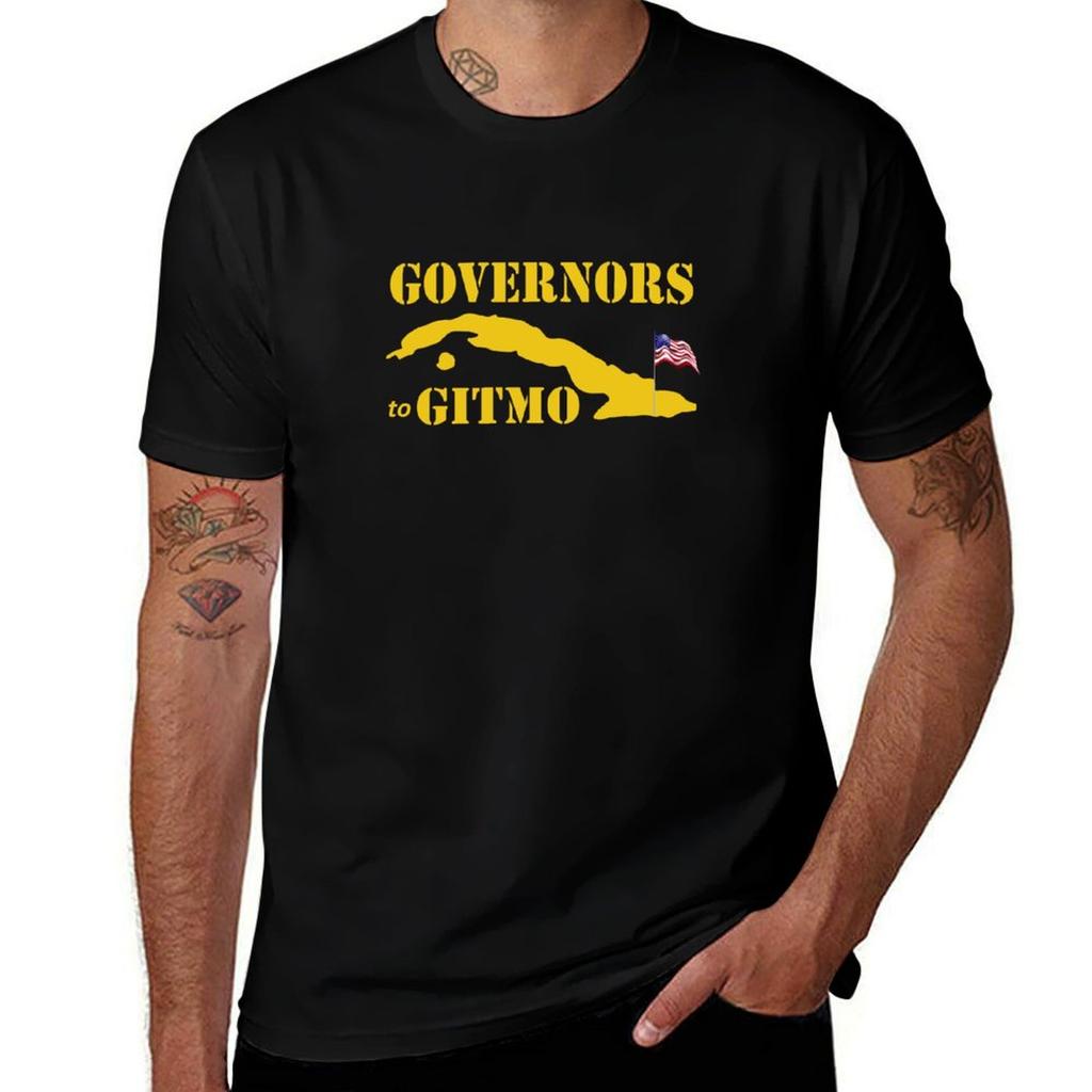 Governors To Gitmo Tshirt Basic Lightweight Short Sleeve Tee Tshirt