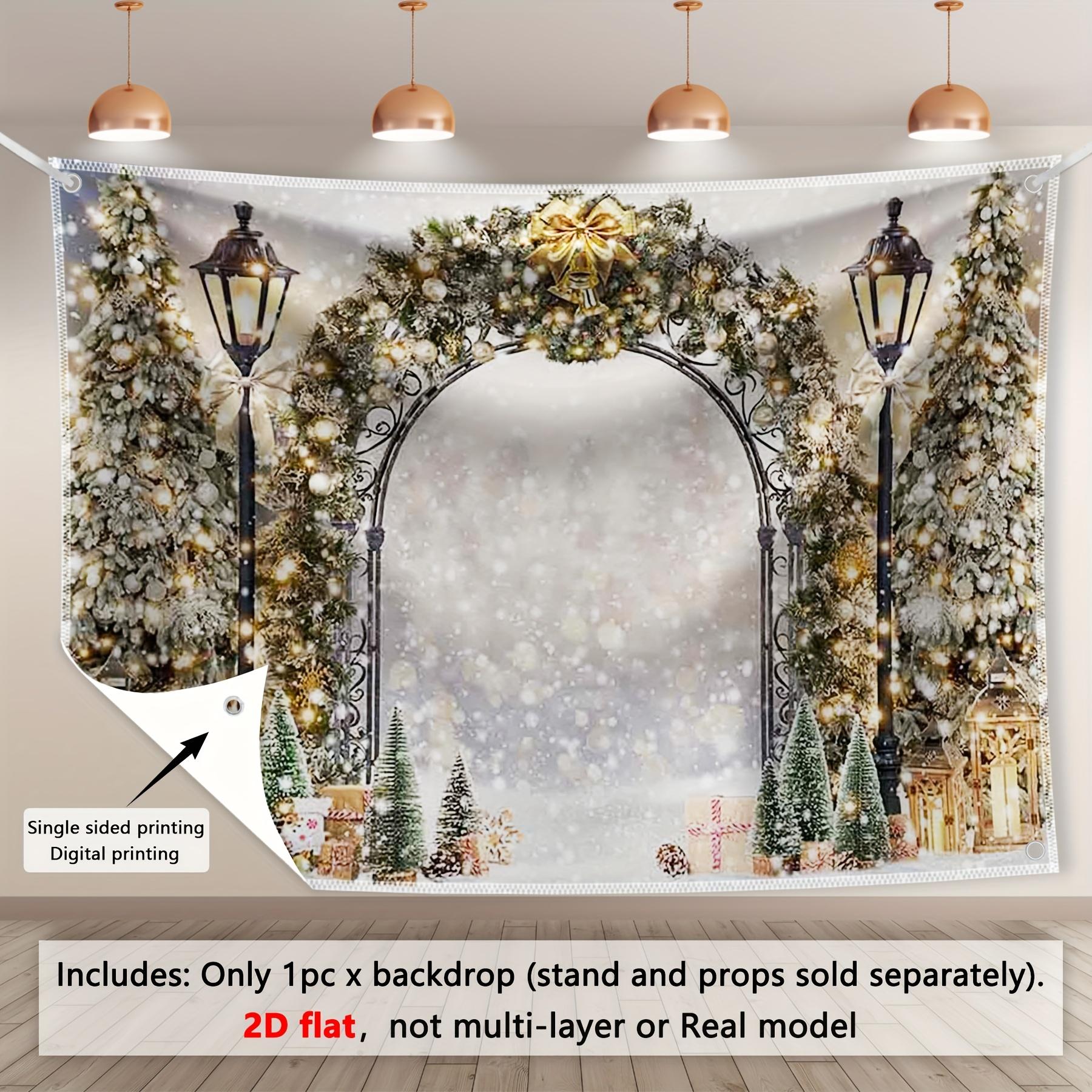 

Рождественский венок Золотой бант Колокольчик Задний фон Рождественское украшение Фон Зимний фон Украшения Для фотостудии Фотобудка Рождественская вечеринка W150*L100cm