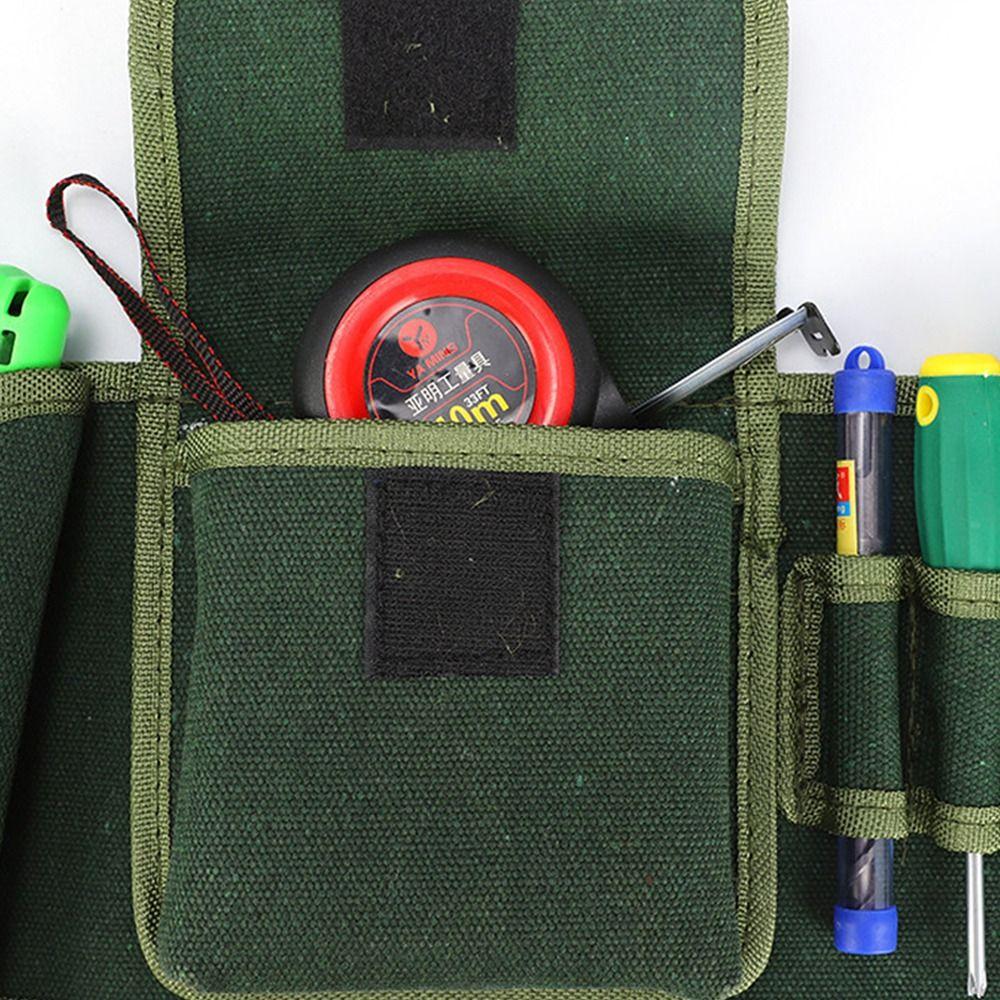 Durable Waist Bag Multi-Pocket Tool Pouch Bag Tool Bags Repair Tool Kit Screwdriver Kit Holder