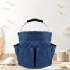 17L Portable Garden Tool Storage Basket Large Capacity Multiple Pocket Folding Basket Outdoor Picnic Hand Basket Beach Bag