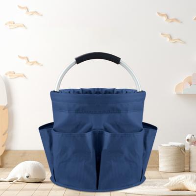 17L Portable Garden Tool Storage Basket Large Capacity Multiple Pocket Folding Basket Outdoor Picnic Hand Basket Beach Bag