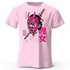 Japanese Samurai Print Men Pure Cotton Sports Running Short Sleeved Simple Style Fitness and Comfortable Plus Size Loose Tshirt