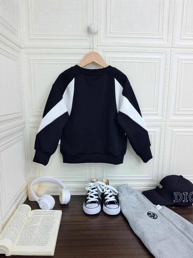 Boys' Trendy Korean Style Raglan Color Block Sweatshirt A-04