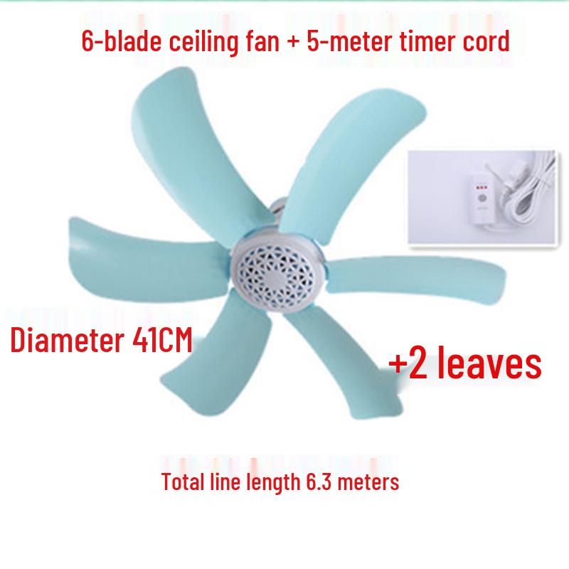 Compact Silent Ceiling Fan for Dorms and Bedrooms
