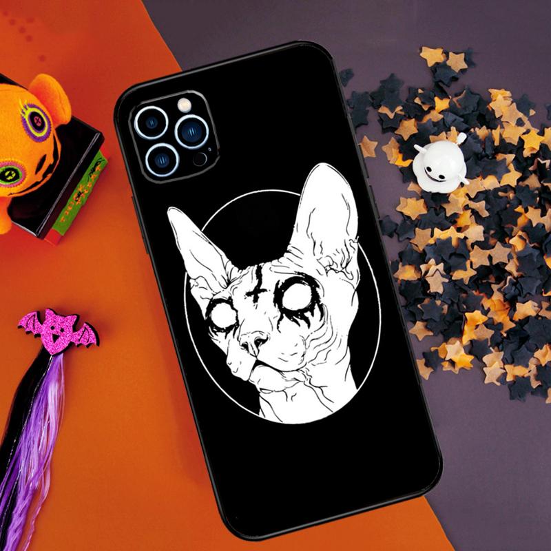 Sphynx Cat Bumper Case For iPhone 16 15 14 Pro Max 11 12 13 Pro Max Mini XR 16e 16 15 Plus Phone Cover