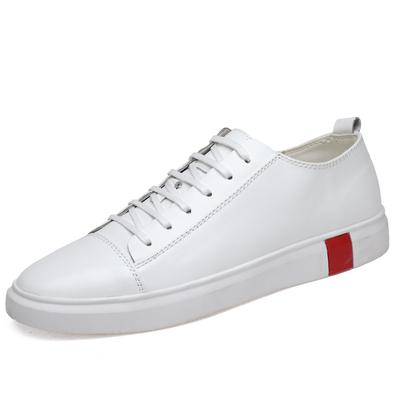 Buty z prawdziwej skóry męskie miękkie buty ze skóry bydlęcej męskie buty w stylu casual nowe obuwie męskie modne białe czarne proste buty męskie