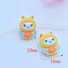 10Pcs New Cute Mini Little Bee Resin Figurine Crafts Flatback Cabochon Ornament Jewelry Making Hairwear Accessories