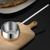 Durable Stainless Steel Butter Warmer Pot 10oz/300ml Thickened Small Saucepan Long Handle Mini Cooking Sauce Bowl