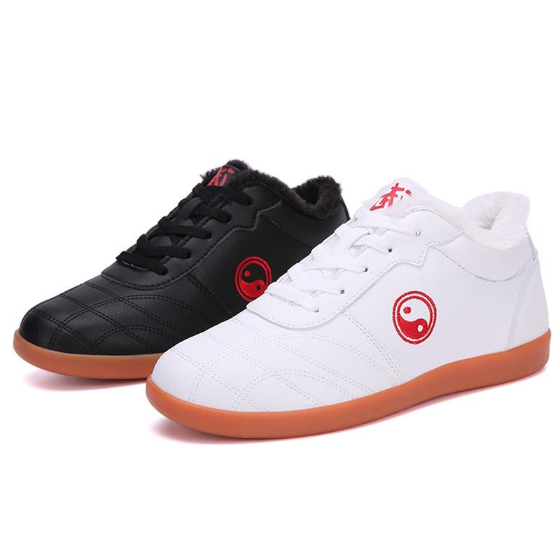 Scarpe sportive professionali per tai chi kung fu, scarpe per tai chi in morbida pelle bovina, suola con tendini di manzo, scarpe per arti marziali in