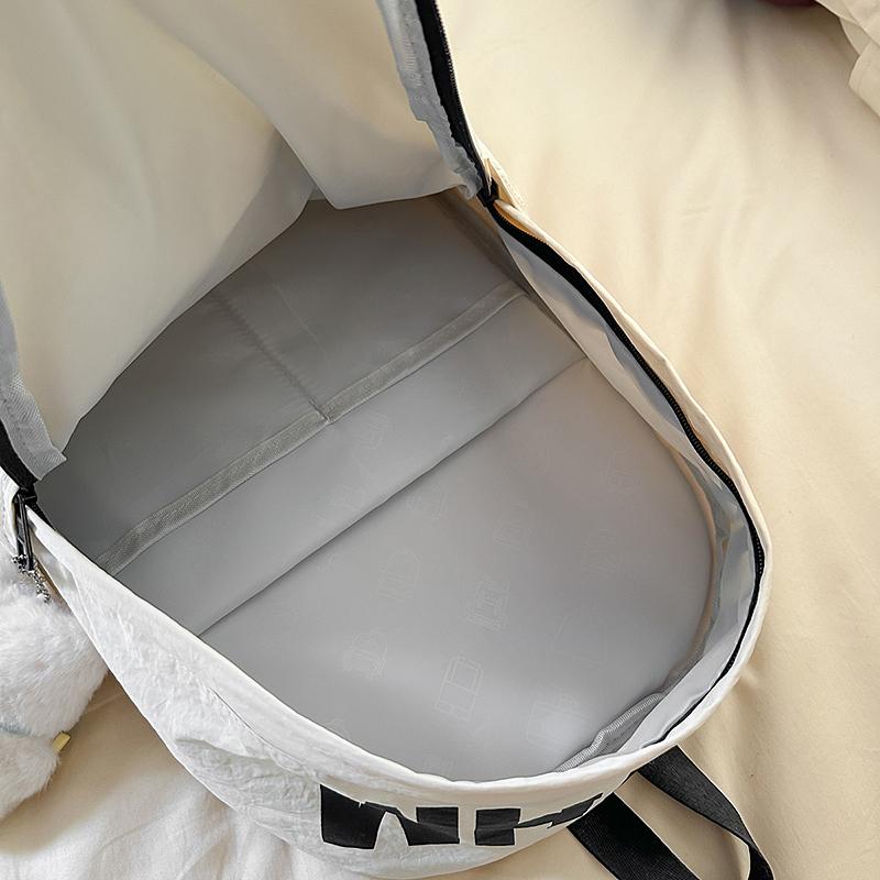 Women's Letter Backpack Junior High School Students Lightweight Schoolbag Large Capacity Backpack