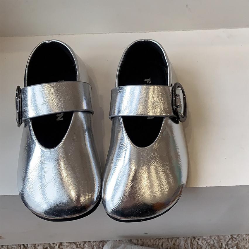 Mary Jane Children's Shoes Spring and Autumn Girls' Small Leather Shoes Soft Sole Princess Shoes Shallow Mouth Grandma Shoes