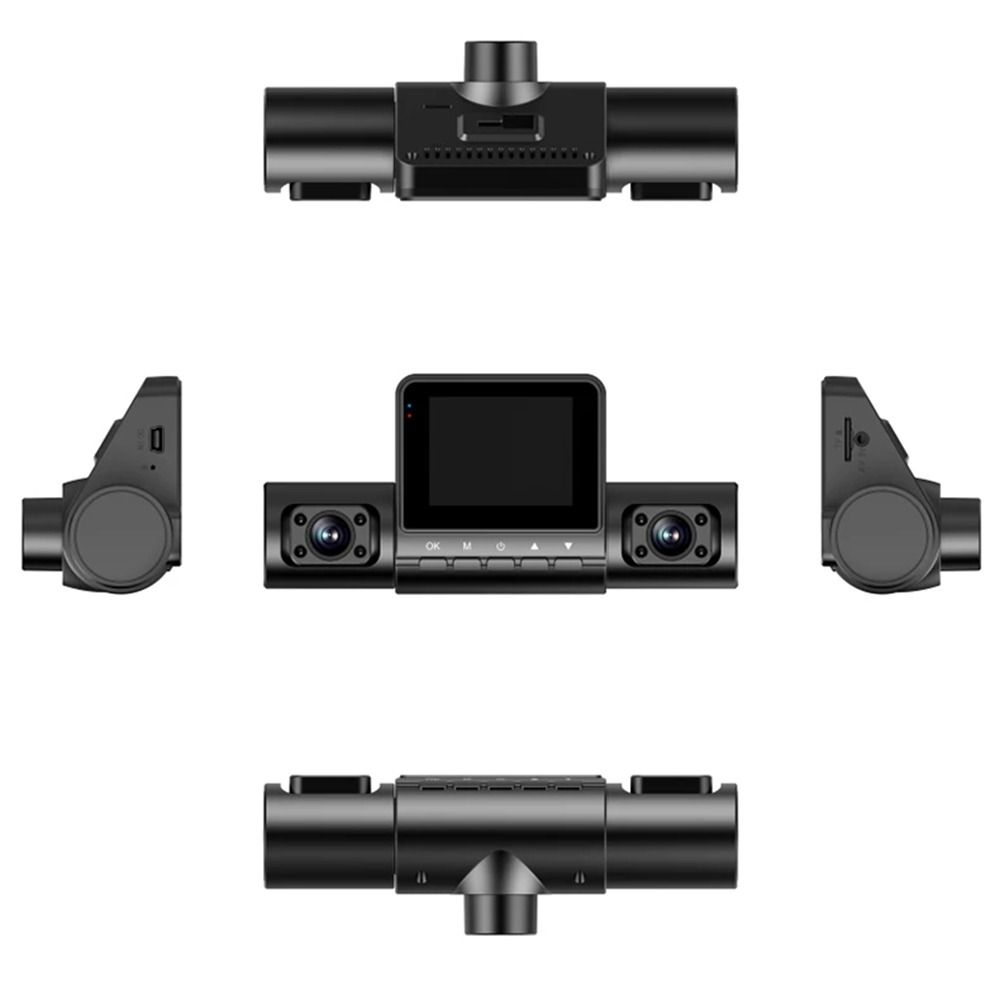 Front/ Rear/ Left/Right Car Night Vision Tachograph Quad-record HD 1080P Driving Recorder  Inside