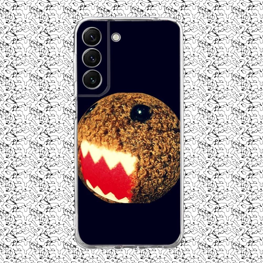 

Cute Domo-kun Phone Case For Samsung S24,30,21,22,23,20 FE,lite,PIus,Ultra,5G,Note,9,10 Transparent Cover SamsungS22ULTRA5G