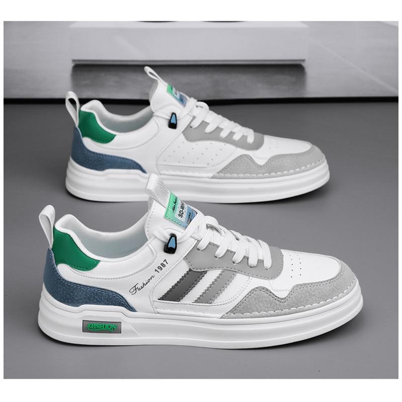 Men Breathable Lightweight Soft Sole Casual Fashion White Sports Sneakers