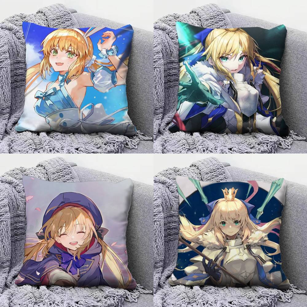 Arthuria Caster Fate Grand Order Game Pillow Covers Home Sofa Cushion Covers and Aecorative Custom