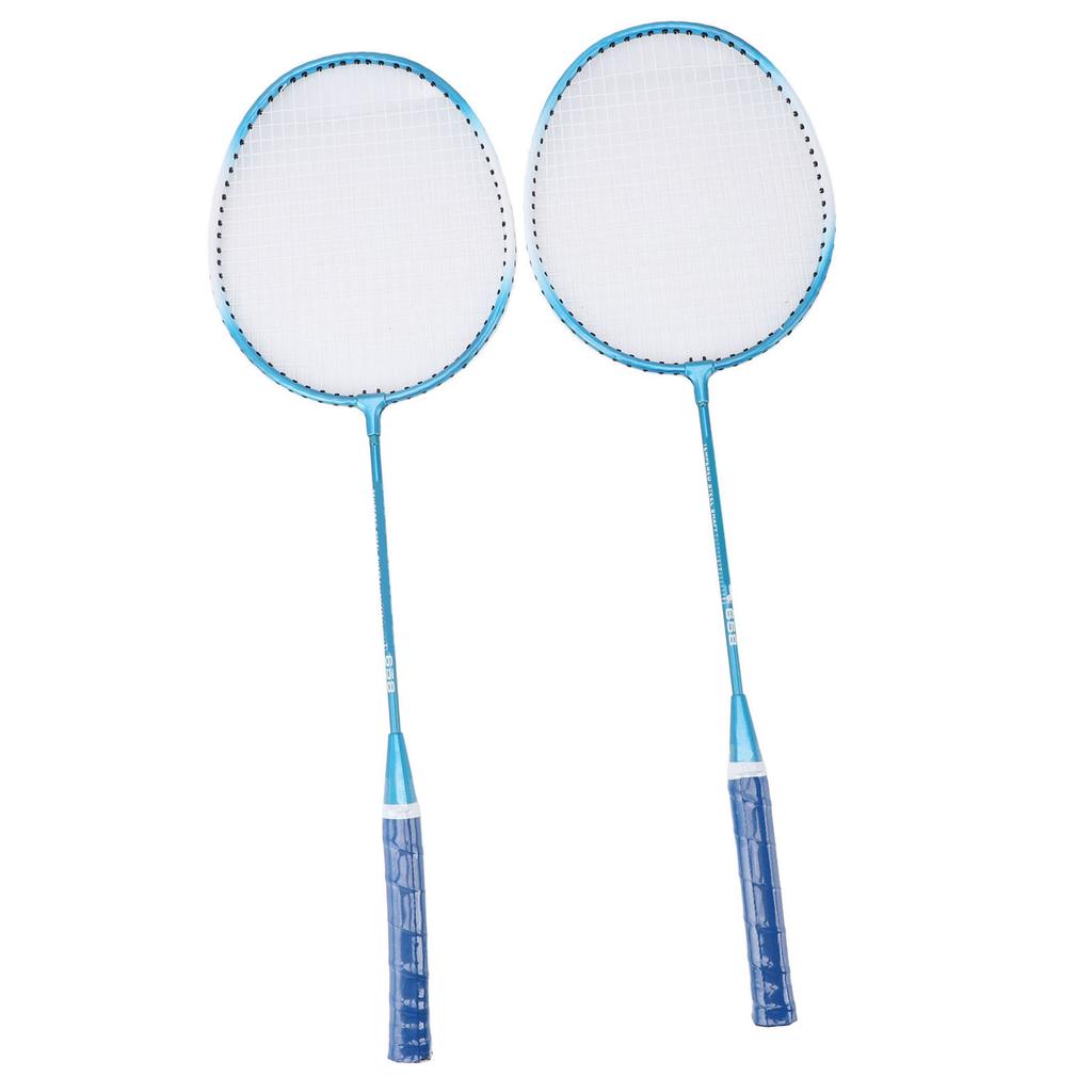 Badminton Set Iron Alloy Incrsed Ar Shock Absorption Lightweight Badminton Racket Set for Beginner Children Adults