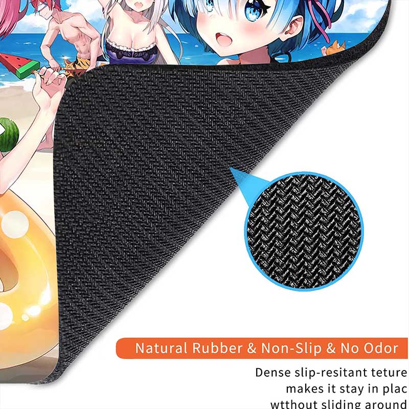 Anime R_Rem R_Re Zero Mouse Pad Small Gaming Mousepad Gamer Non-Slip Edge Standard MousePads PC Compact Stitched Office Mousemat