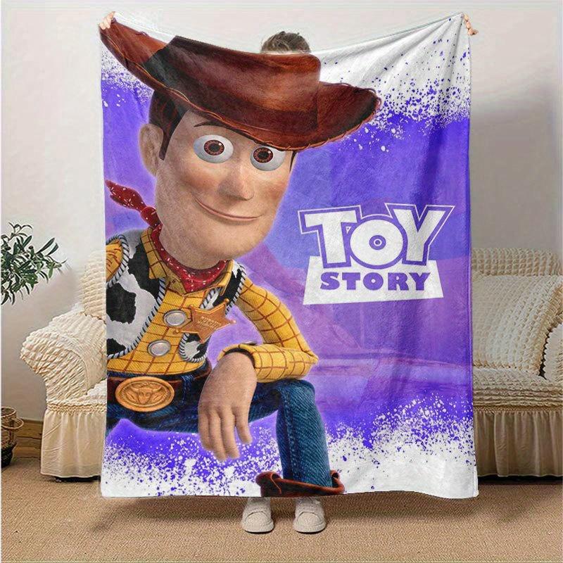 

Toy story Cartoon Flannel Blanket - Ultra-Soft, Cozy, and Comfortable for Sofa, Bedroom, Camping, and Travel - Four-Season Versatility, Vibr 130x150cm