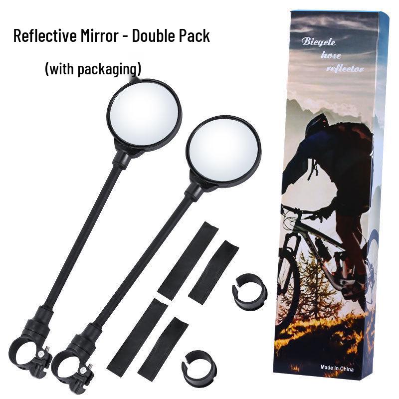 Flexible Adjustable Rearview Mirror for Electric, Mountain, and Road Bikes with Long Handle