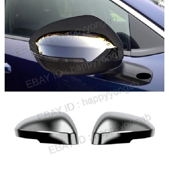 Chrome ABS Side Rearview Mirror Cover Trim For 2025-2026 Nissan Kicks