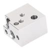 Hot End Heating Block High Temperature Resistant Copper Plated Alloy 3D Printer Hotend Extruder Heat