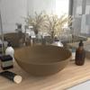 Day and Night - Day and Night Matte Cream Ceramic Round Bathroom Sink