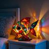 Night Light Handmade Vintage Resin Animal Rainbow Lamp USB Powered Soft Warm LED Light for Bedroom Desk Decor