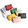 Mini PU Leather Coin Purse Keychain Wallet Multifunctional Zipper Card Holder Fashion Key Bag Key Ring Small Wallet