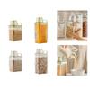 Convenient Rice Bucket Sealed Sealing Food Organizer with Lid Practical Storage Container Tank for Kitchen and Office