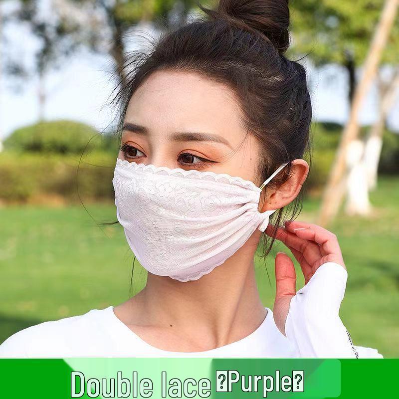 Women's Breathable Summer Mesh Sun Protection Face Mask