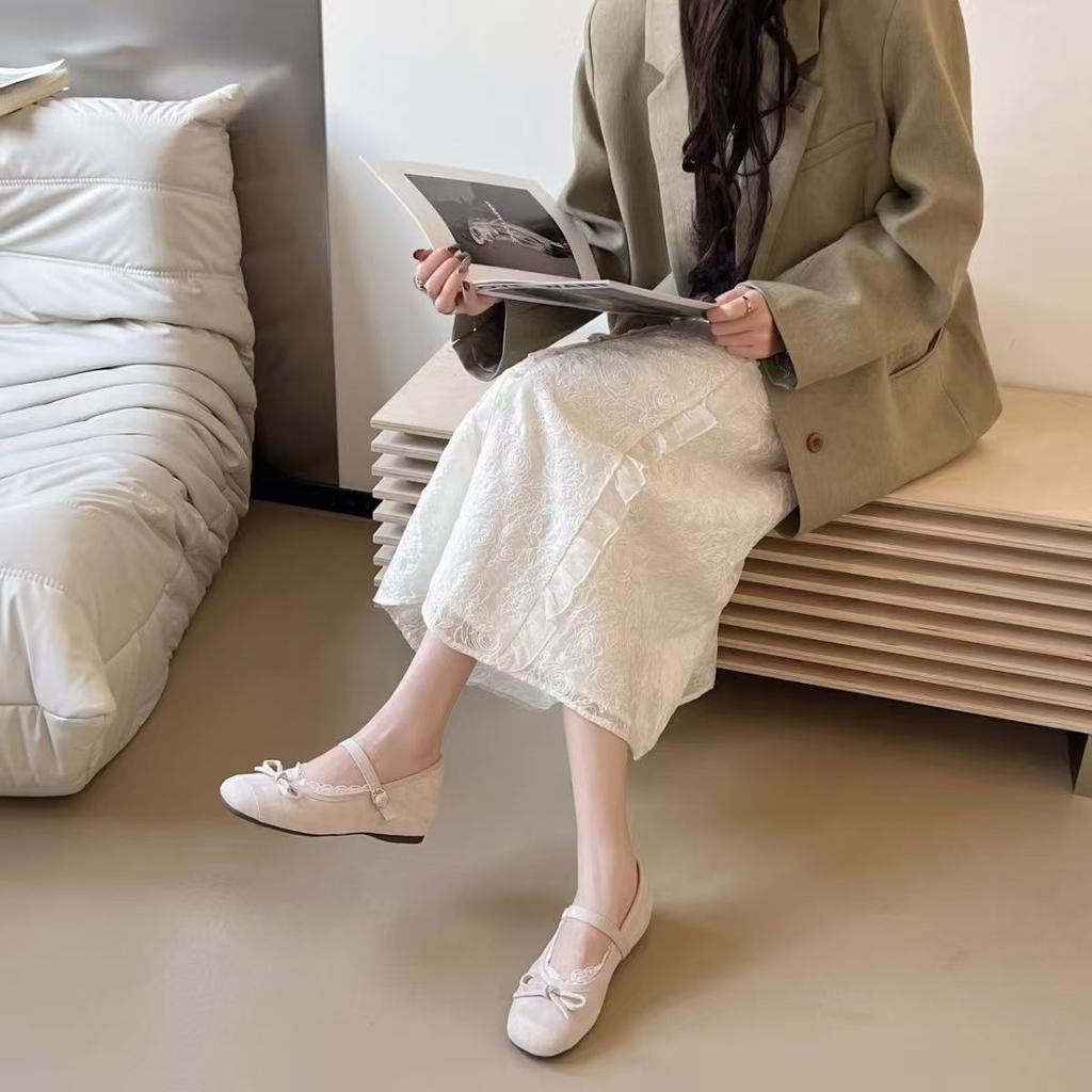 Mary Jane shoes women's 2025 new cute lady style elegant soft sole not tired feet gentle temperament niche women's shoes