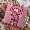 G-Gloomy B-Bear Personalized Pillow Cover Kids Bedroom Wild Party Decor Pillowcase Kid Birthday Shower Gift