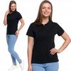 Women's Cotton Polo Shirt with Collar MORAJ XL BLACK
