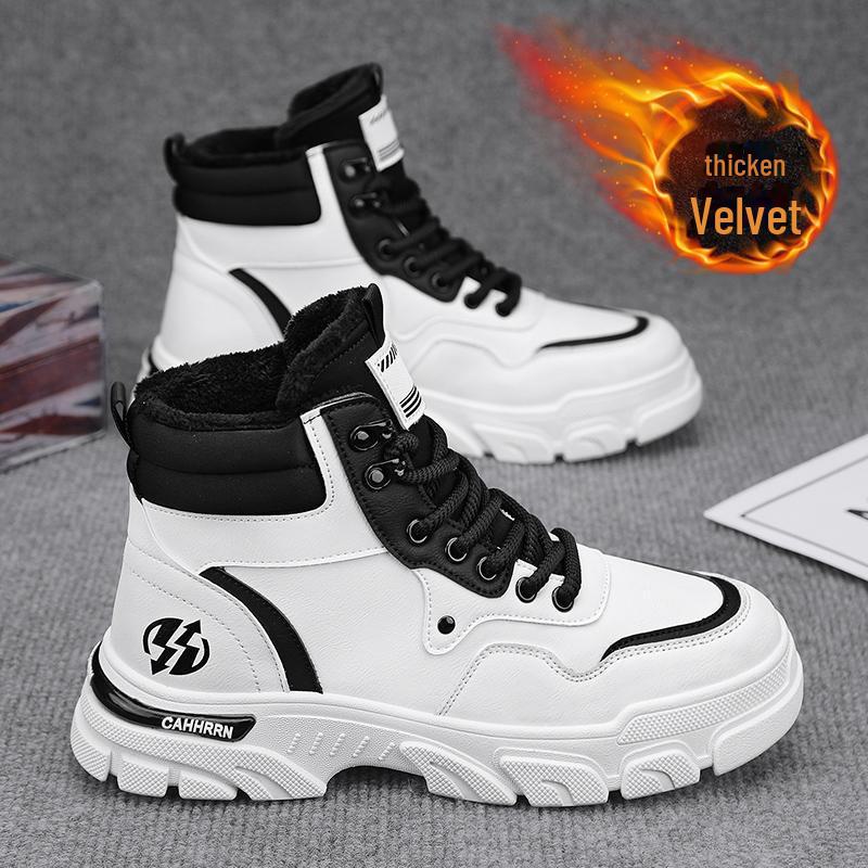 

Чоловічі зимові черевики Мартін: Трендовий ретро-дизайн, плюс оксамит для тепла, нековзкий, зносостійкий, ідеальний для роботи. 43