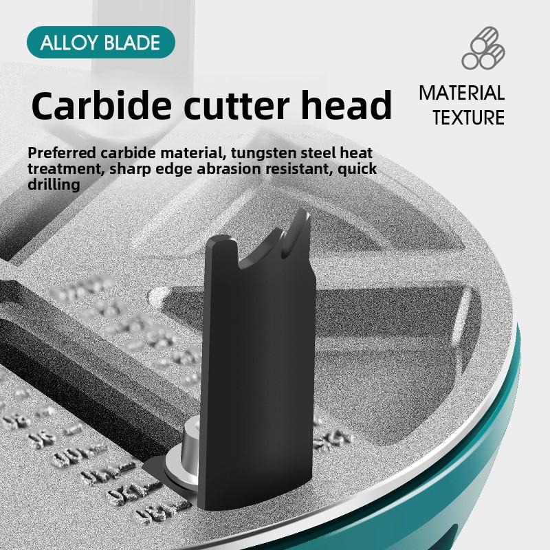 45-130mm Multifunctional Adjustable Woodworking Hole Opener Gypsum Board Plastic Aluminum Board Electric Drill Drilling Bit Tool