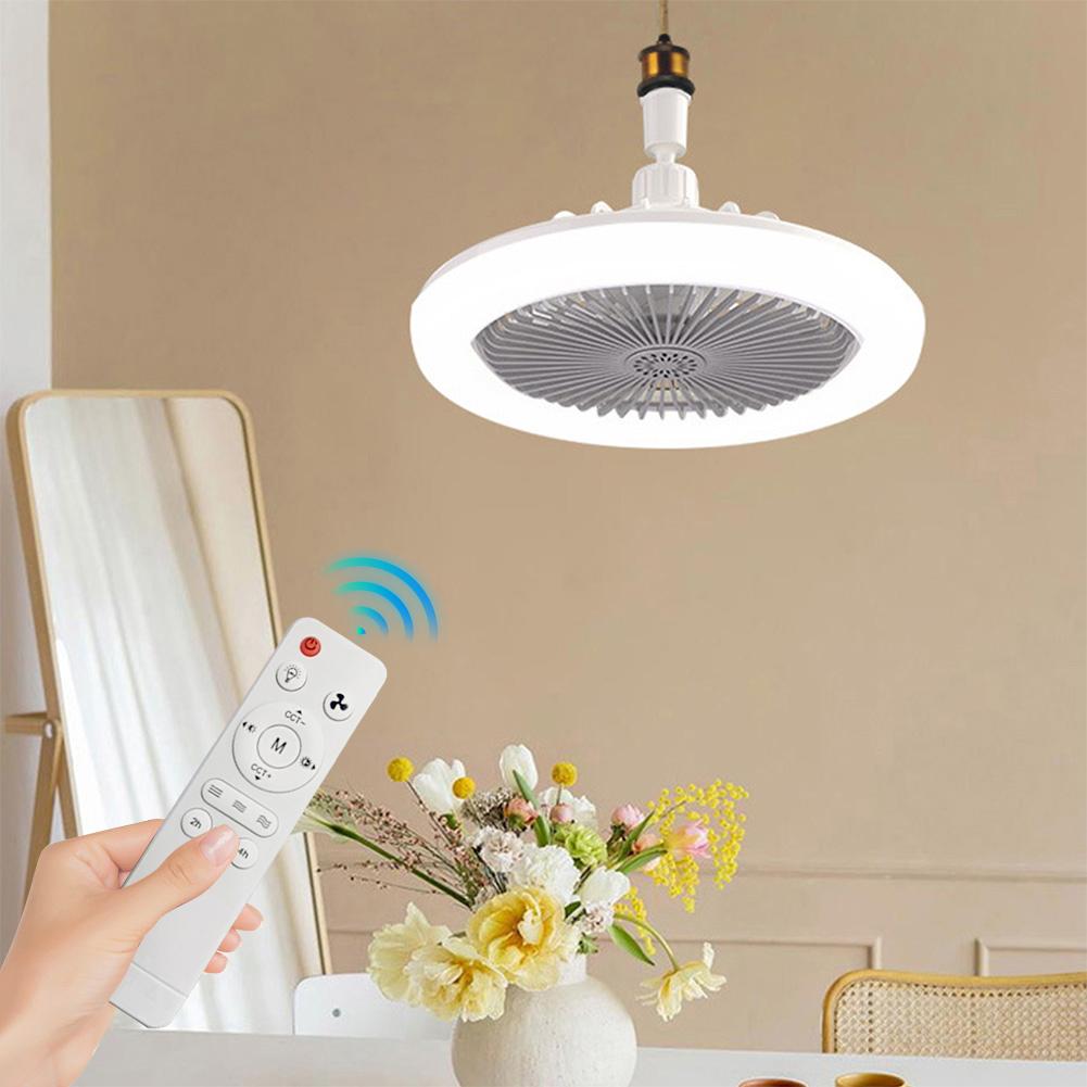 Ventilateur de plafond d'aromathérapie avec lumière LED, télécommande, silencieux, pour chambre à coucher, salon, cuisine