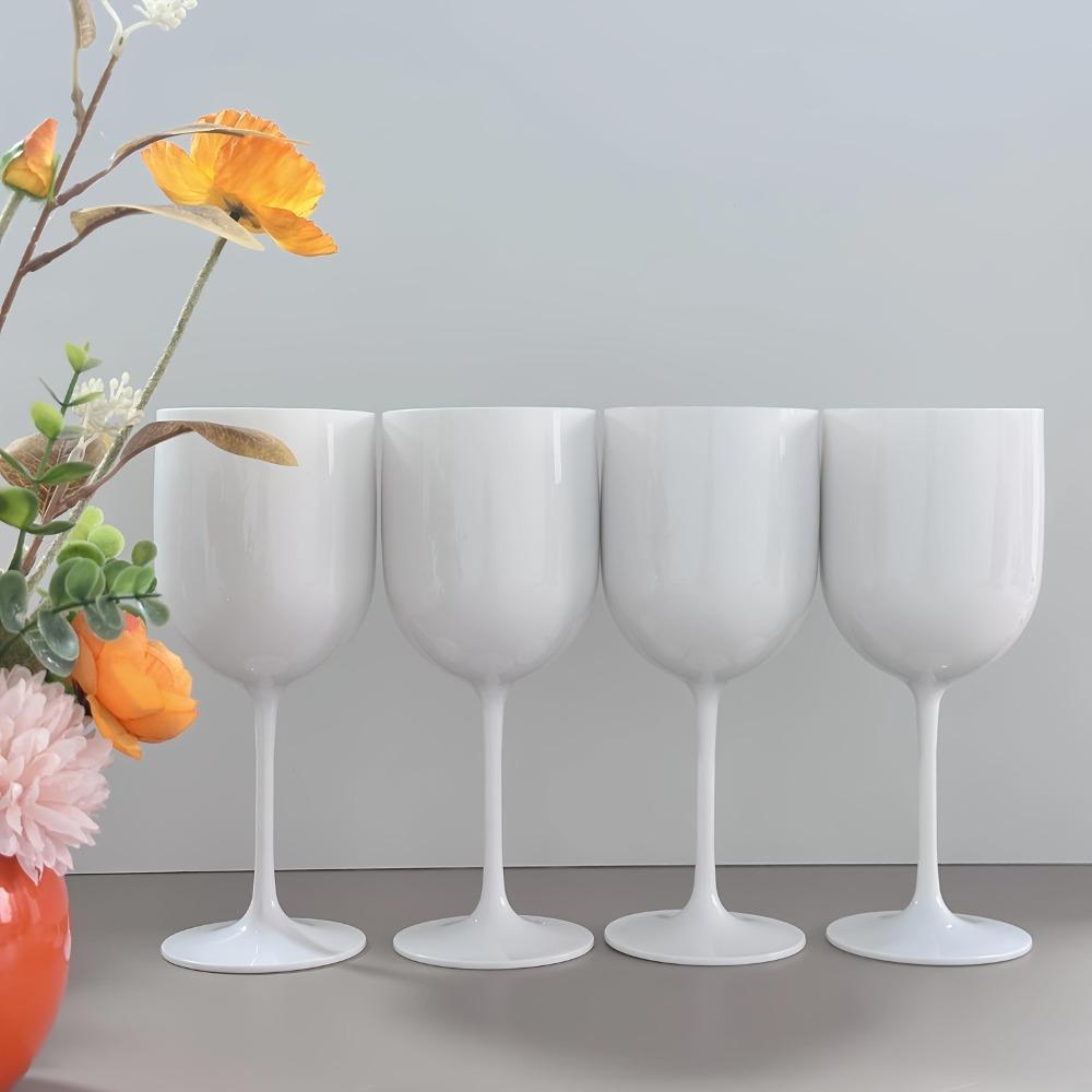 10pcs Plastic Wine Glasses Goblet Plastic Reusable Unbreakable Wine Cups for Bachelorette Wedding Bridal Shower Birthday Party Plastic Wine Cups Stem