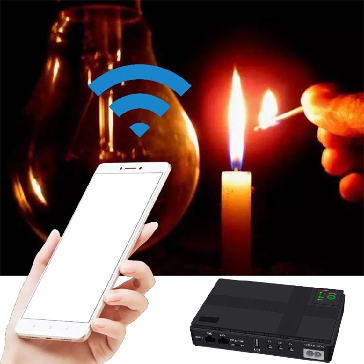 10400mAh Mini UPS 5V 9V 12V Battery Backup Portable Uninterruptible Power Supply