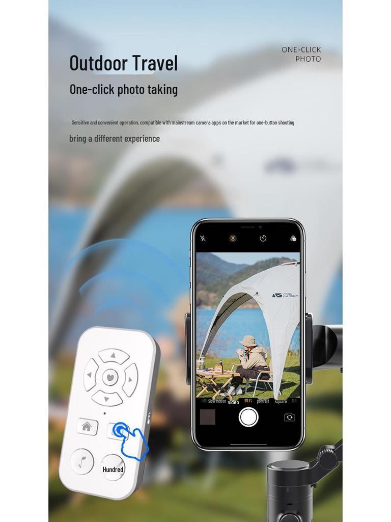 Rechargeable Bluetooth Remote for Phone: Photo, Video, and Short Video Control with Douyin and Ebook Reading Features