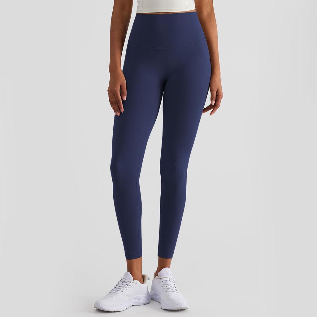 Calça de Yoga Feminina de Malha de Seda de Cintura Alta - Primavera/Verão, Levanta Bumbum, Secagem Rápida, Absorção de Suor, Calça de Corrida.