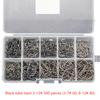 100Pcs Gold Iseini Fishing Hooks 100Pcs/Box Black Tube Payment Iseini Pressure Shank W/ Circle/Barbs