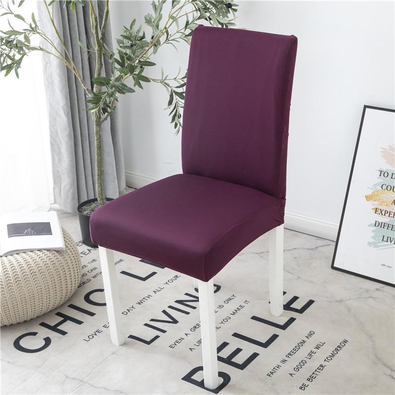 Grey Color Chair Covers Spandex Desk Seat Chair Covers Seat Protector Slipcovers For El Banquet Wedding Universal Size 1Pc