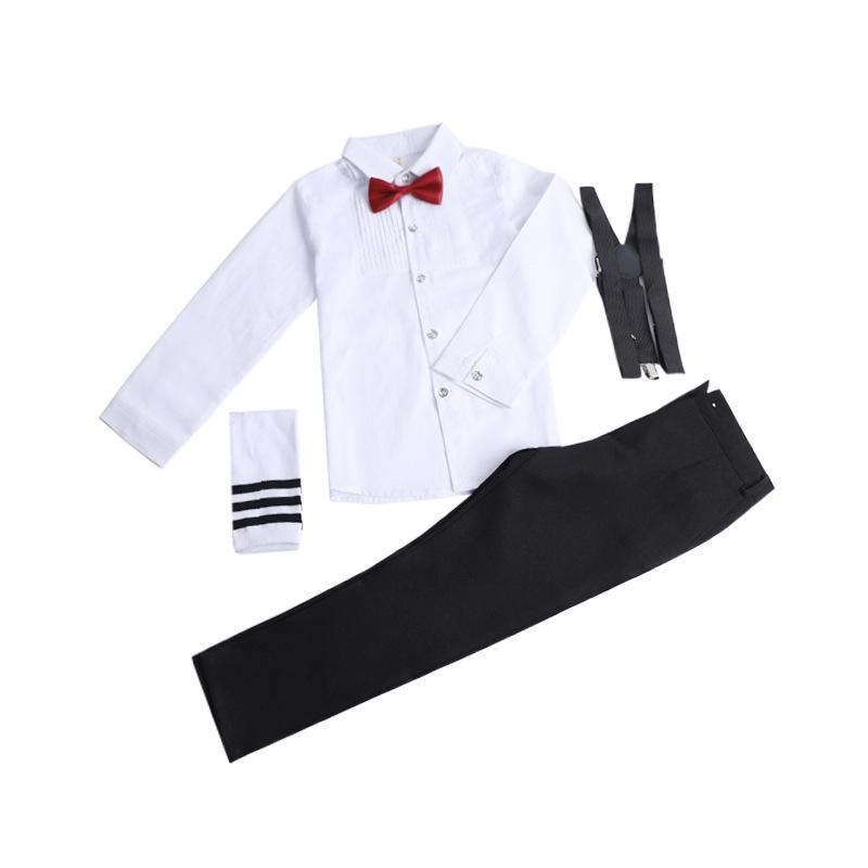 Dziecięcy letni smoking sceniczny dla chłopców - strój dla zespołu chóralnego